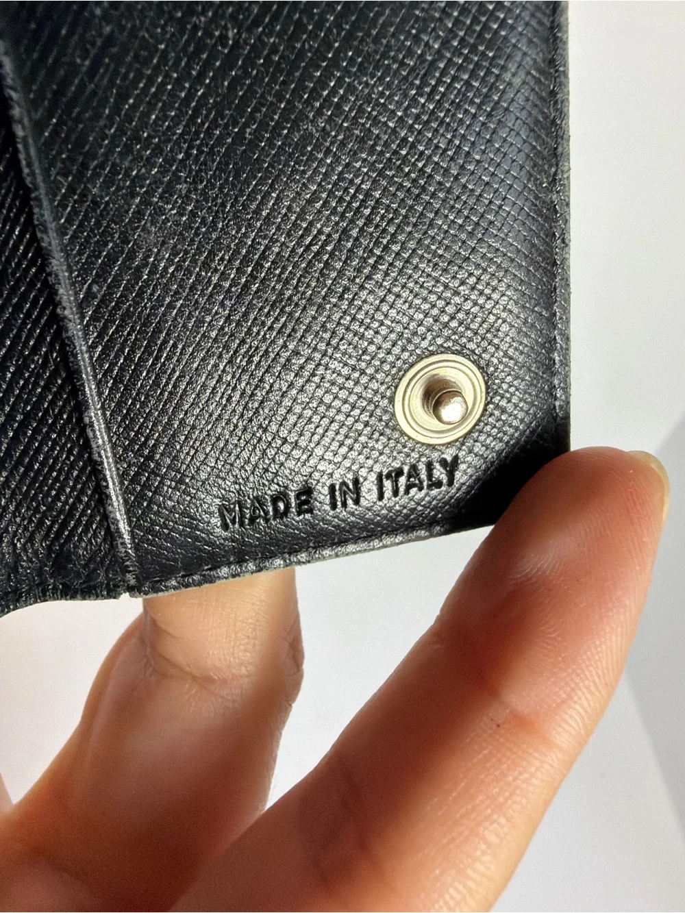 Prada Black Nylon Keyholder